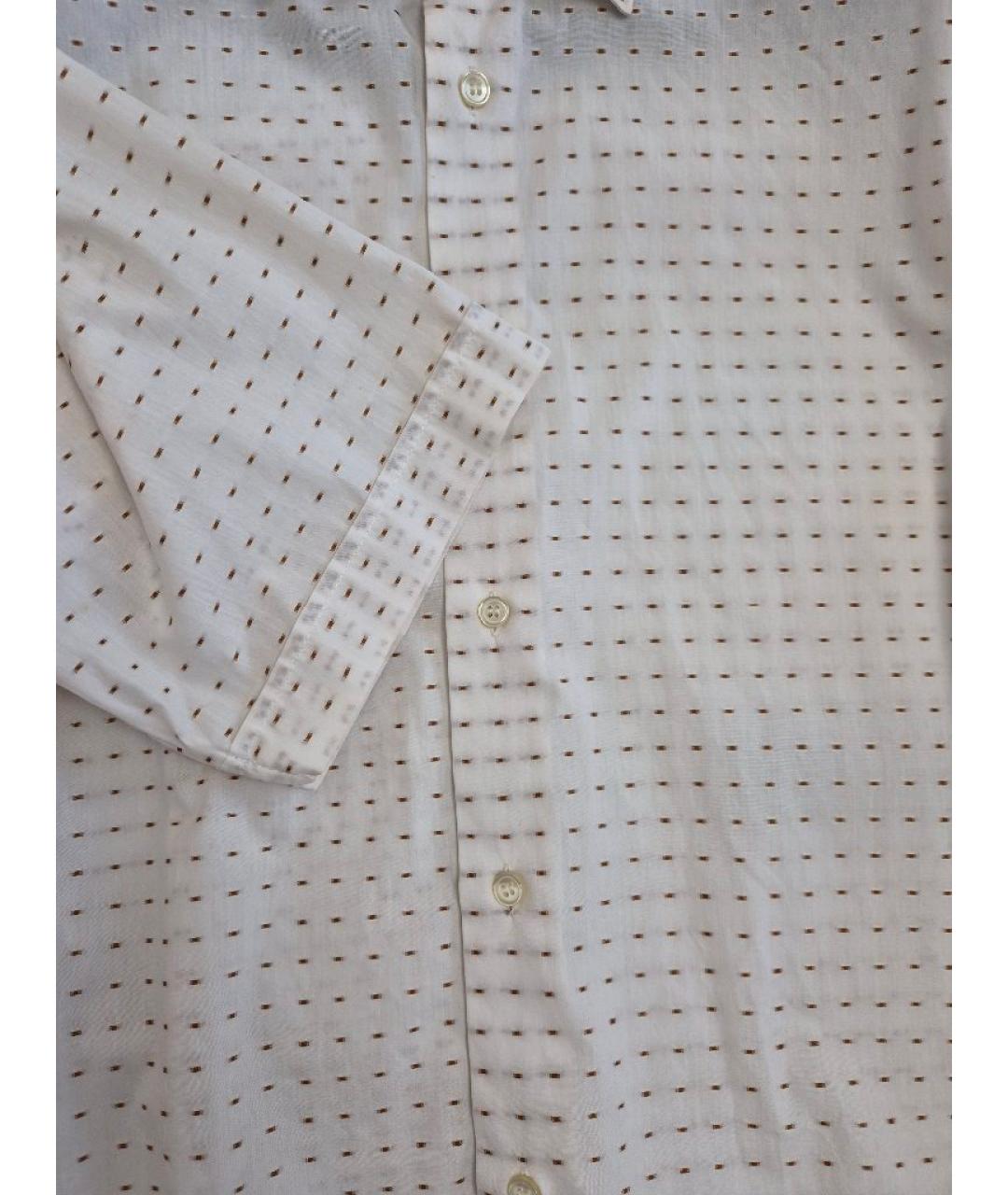 ERMENEGILDO ZEGNA XXX Белая хлопковая классическая рубашка, фото 4