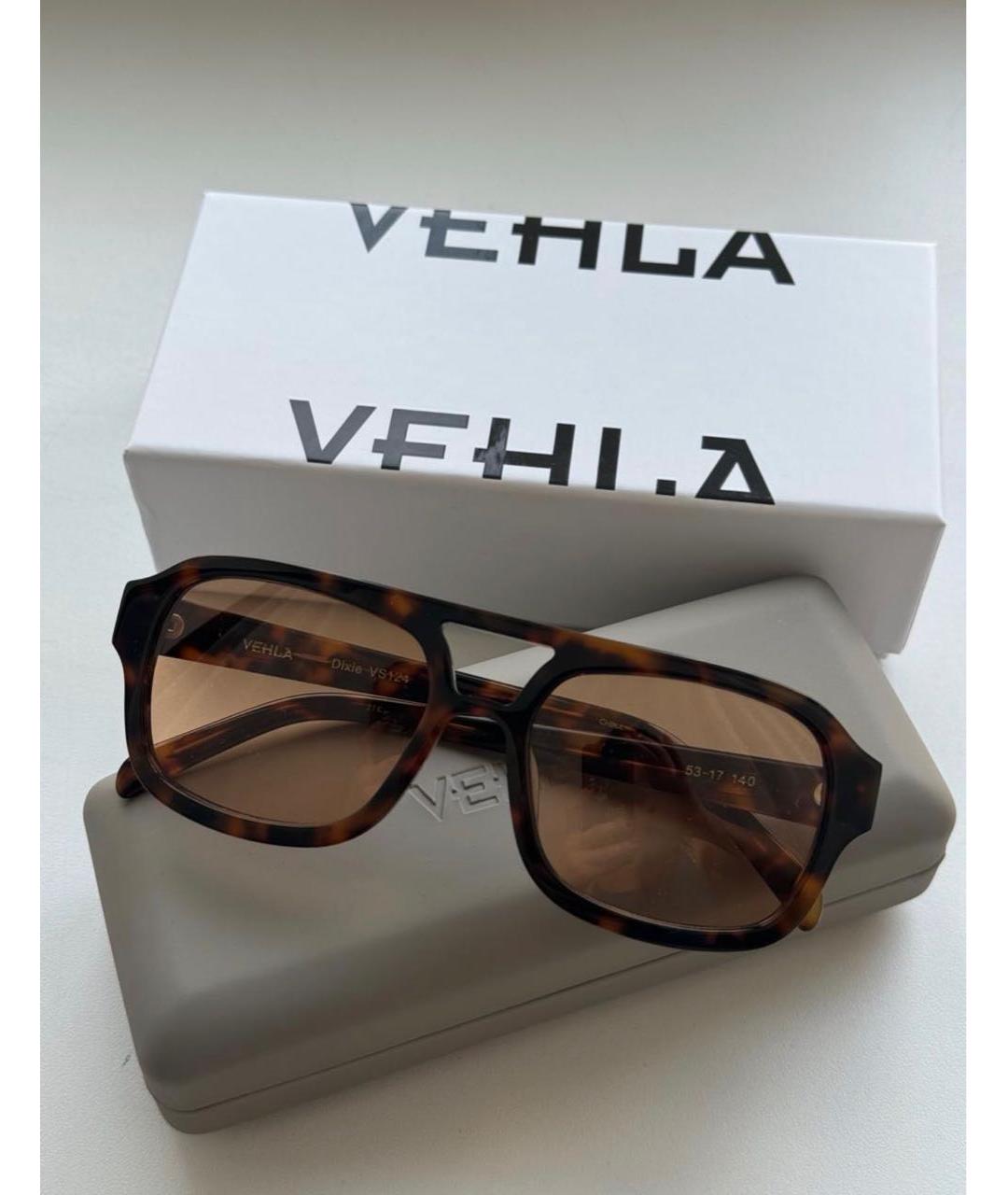 Vehla Коричневые пластиковые солнцезащитные очки, фото 2