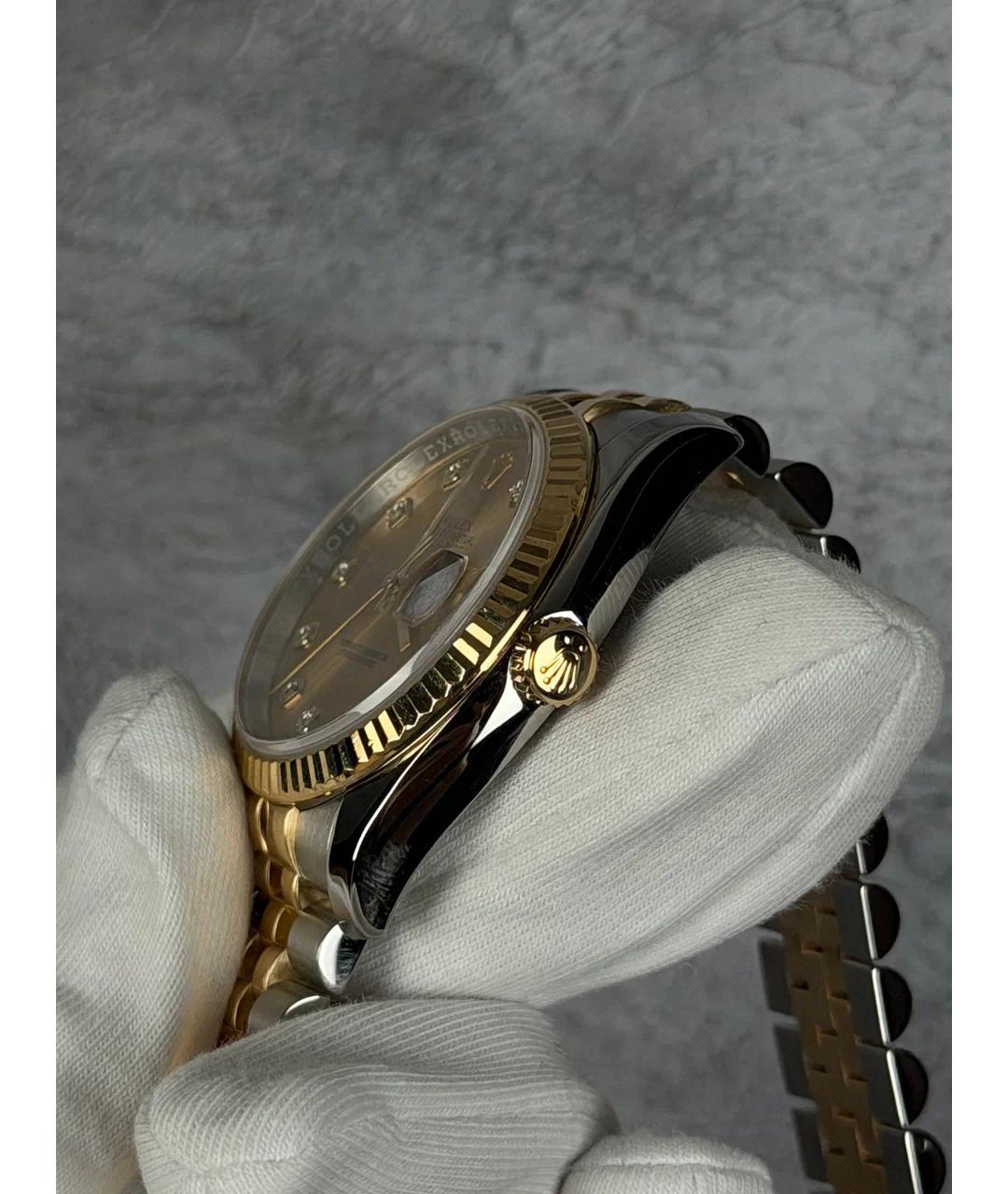 ROLEX Желтые часы из желтого золота, фото 3
