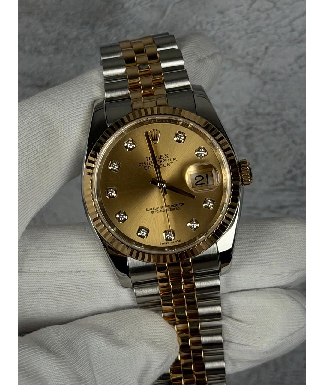 ROLEX Желтые часы из желтого золота, фото 2