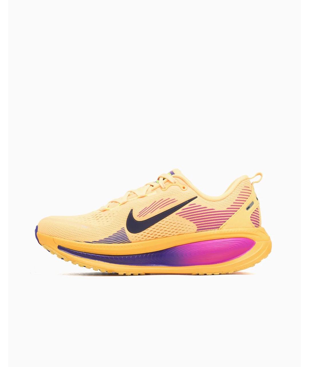 NIKE Оранжевые текстильные низкие кроссовки / кеды, фото 2