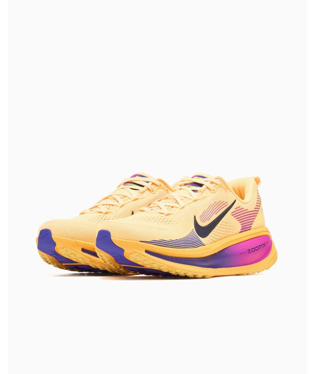 NIKE Оранжевые текстильные низкие кроссовки / кеды, фото 5