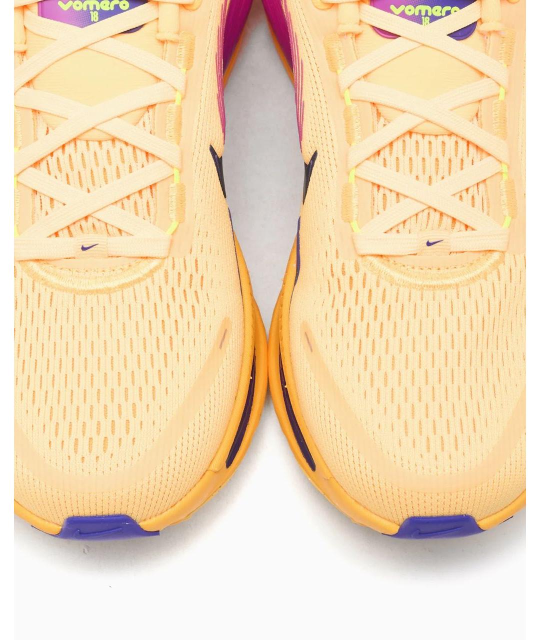 NIKE Оранжевые текстильные низкие кроссовки / кеды, фото 7