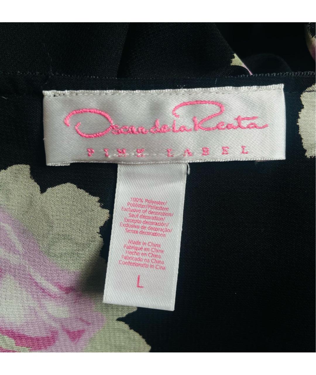 OSCAR DE LA RENTA Черная полиэстеровая туника, фото 7