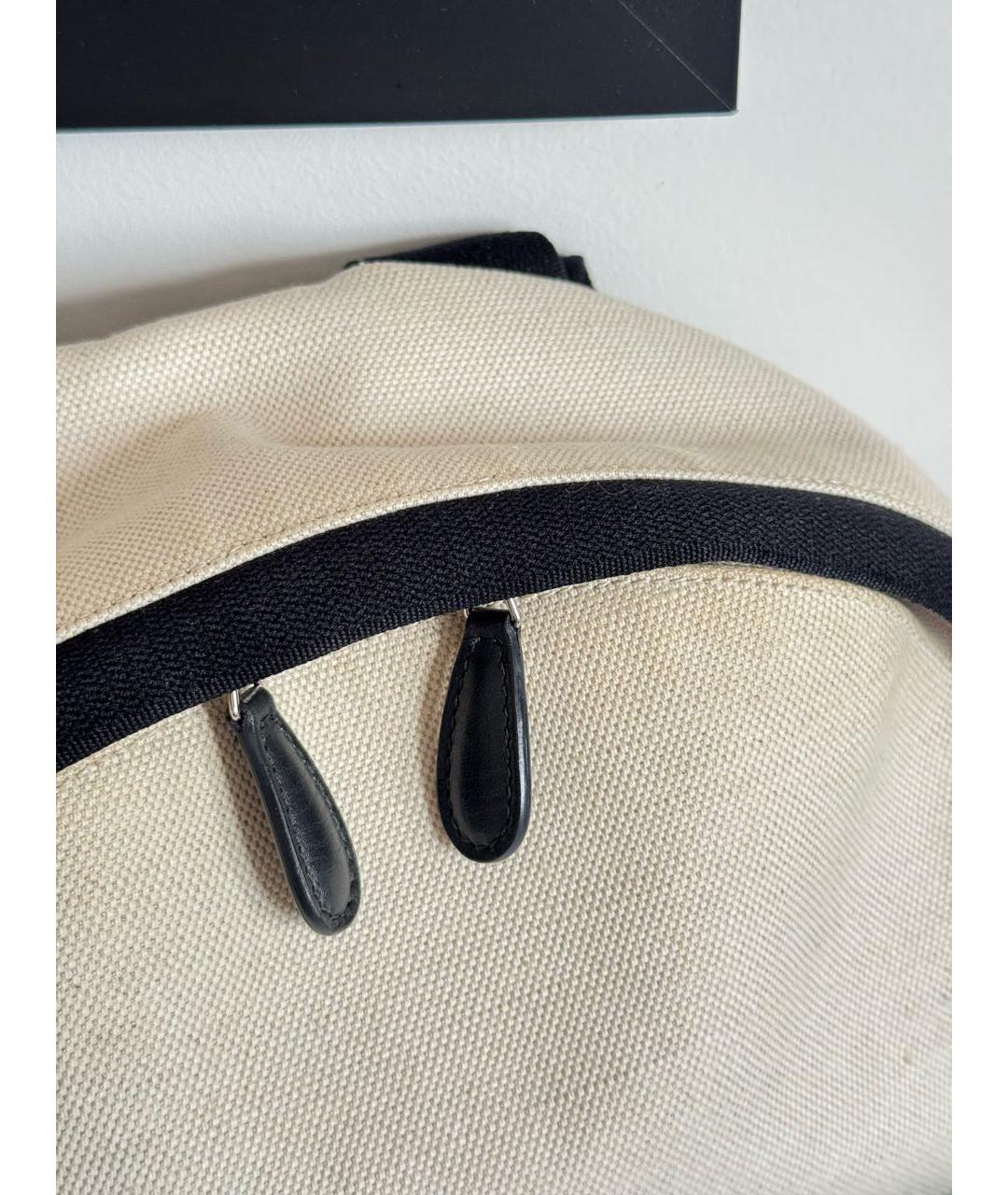 BALENCIAGA Бежевый канва рюкзак, фото 7