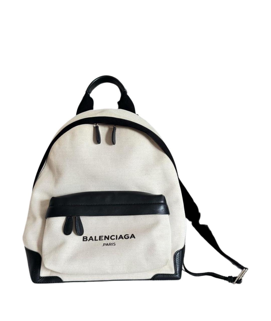 BALENCIAGA Бежевый канва рюкзак, фото 1