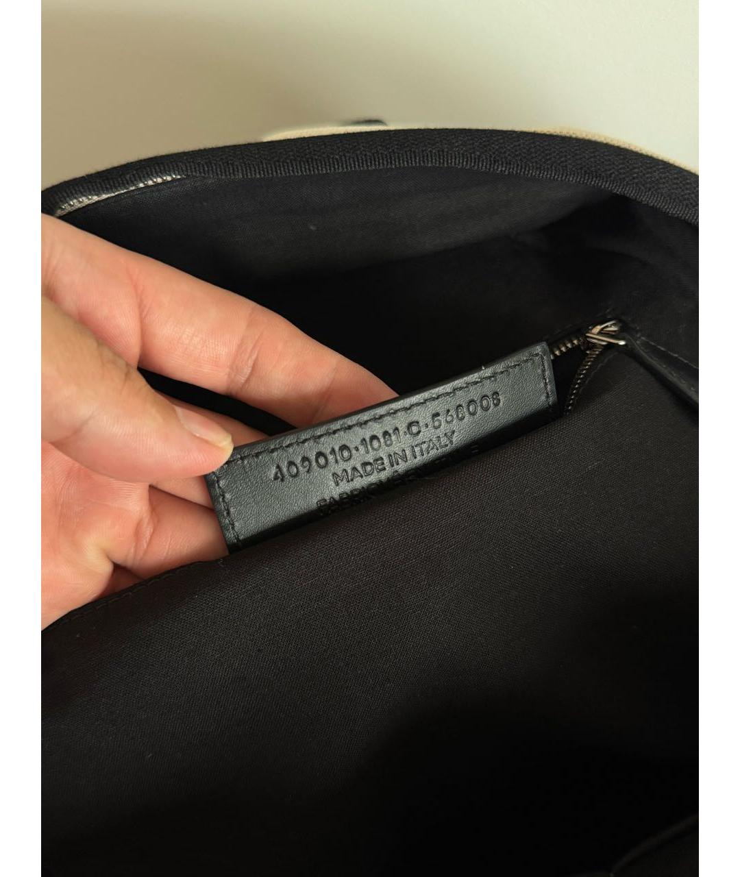 BALENCIAGA Бежевый канва рюкзак, фото 4