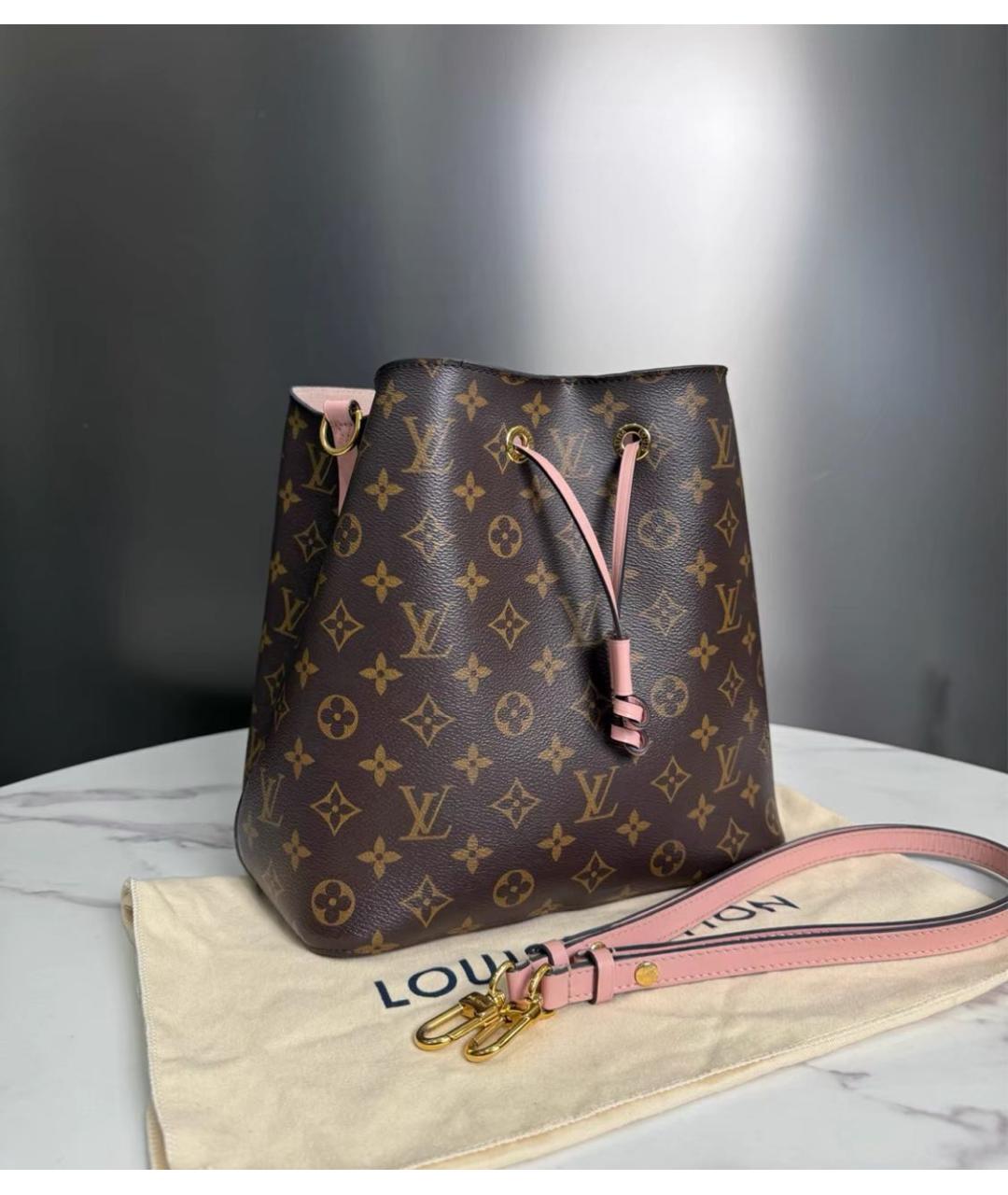 LOUIS VUITTON Коричневая канва сумка через плечо, фото 2