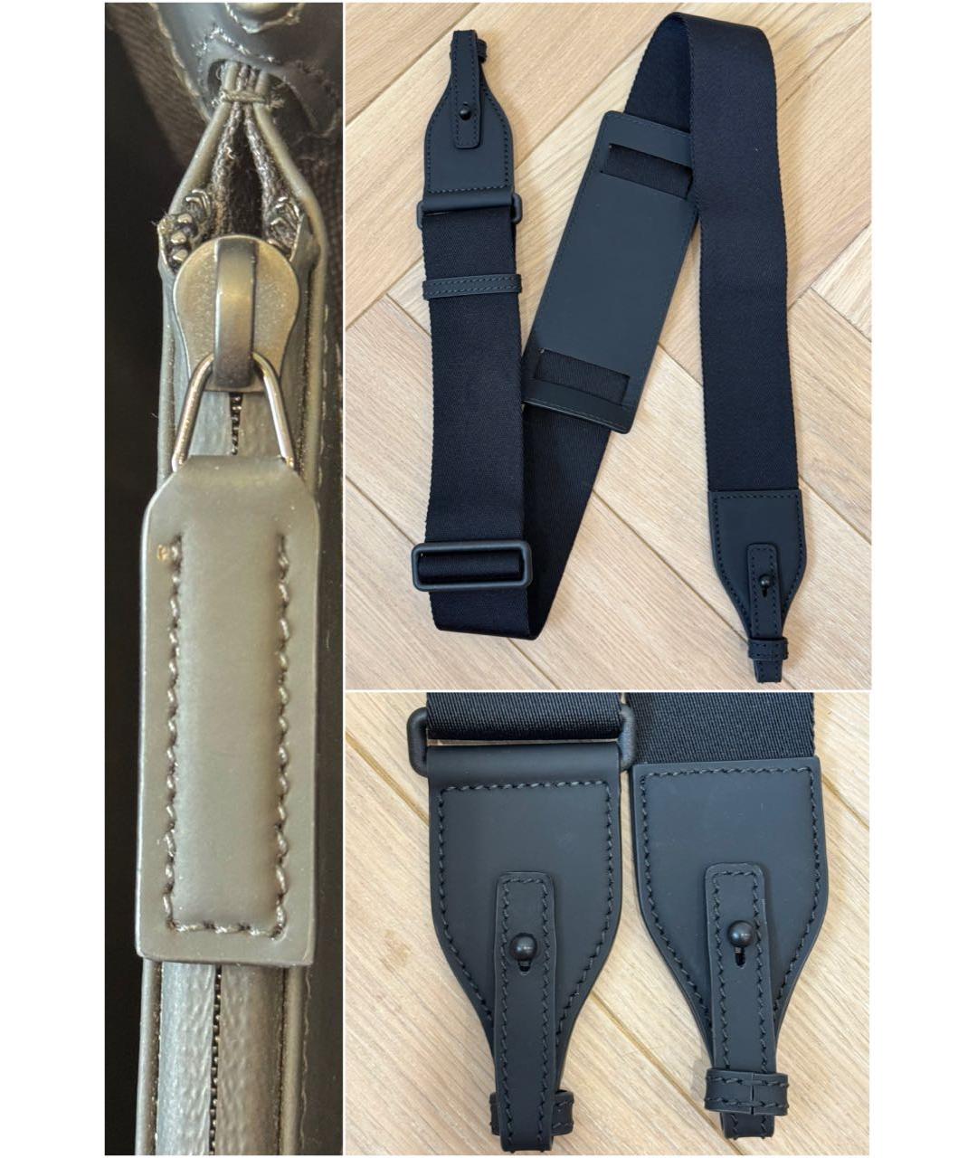 GUCCI Черная кожаная сумка тоут, фото 7