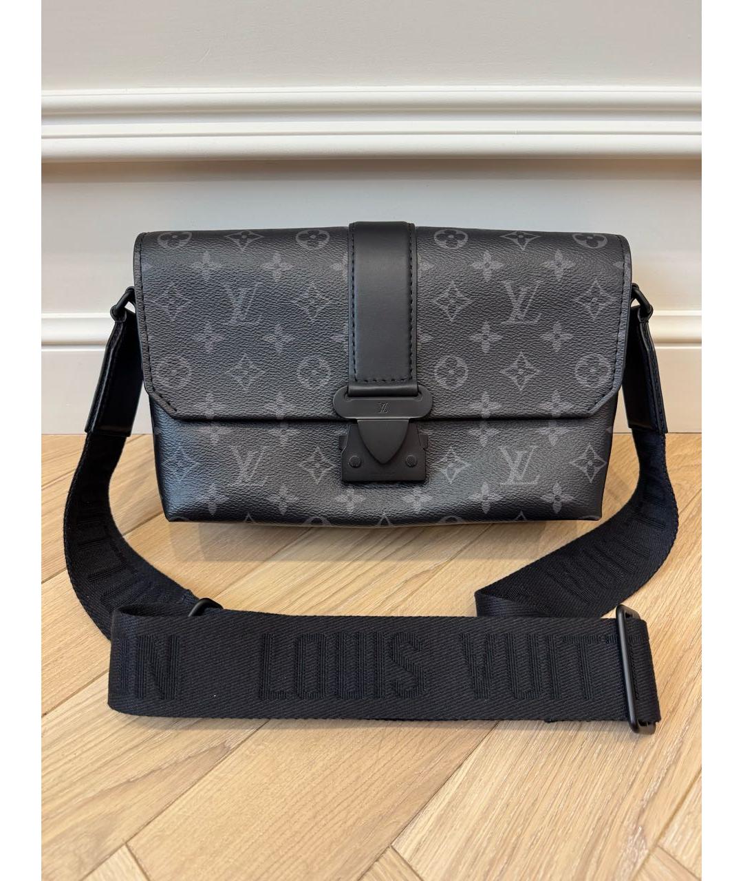 LOUIS VUITTON Черная канва сумка на плечо, фото 9