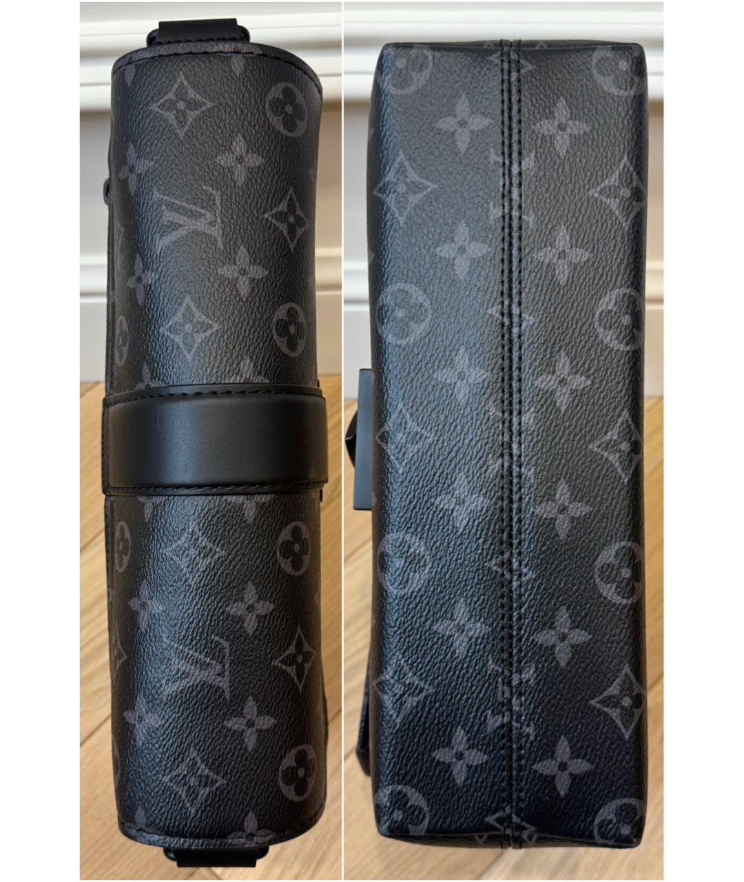 LOUIS VUITTON Черная канва сумка на плечо, фото 4