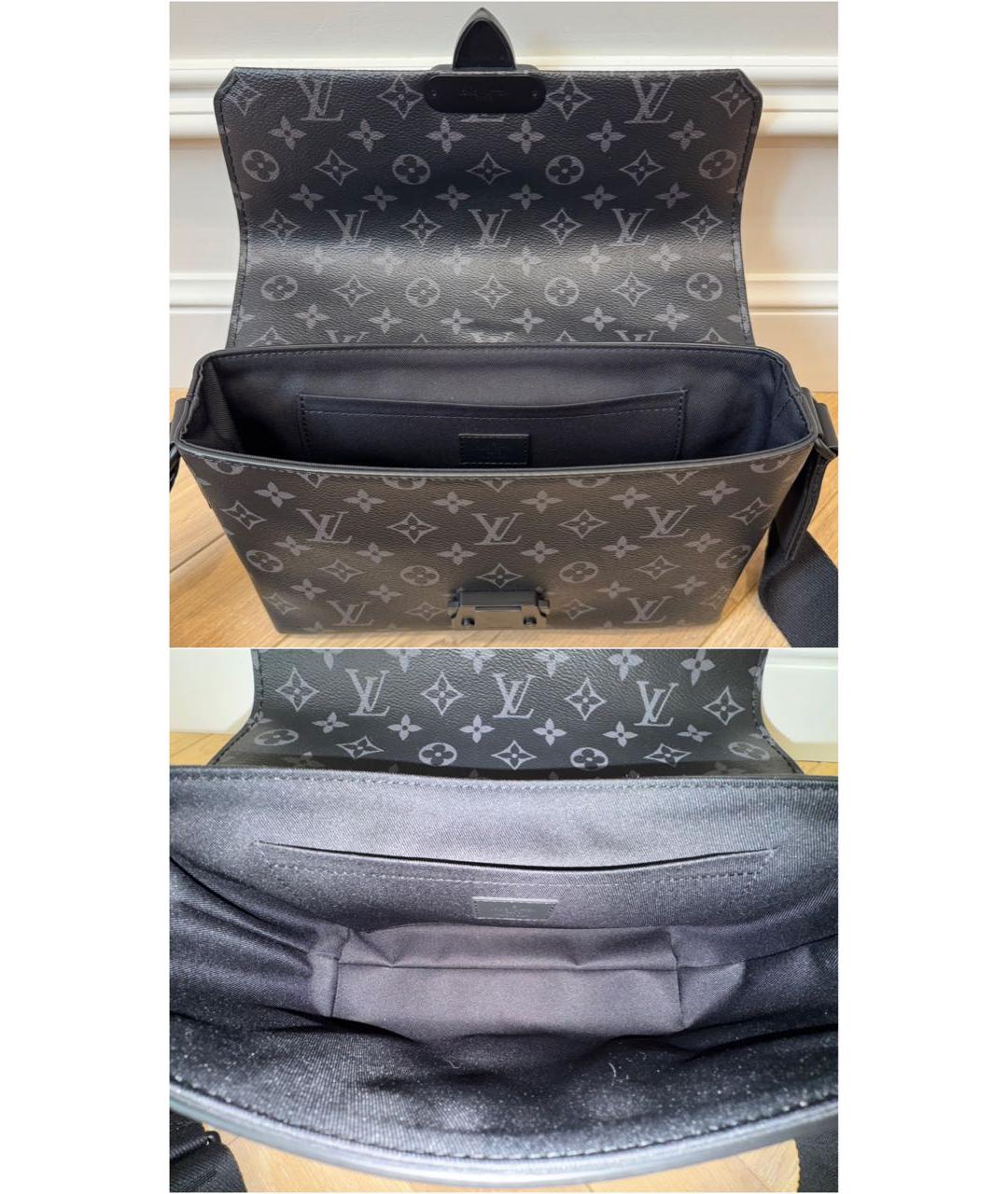 LOUIS VUITTON Черная канва сумка на плечо, фото 8