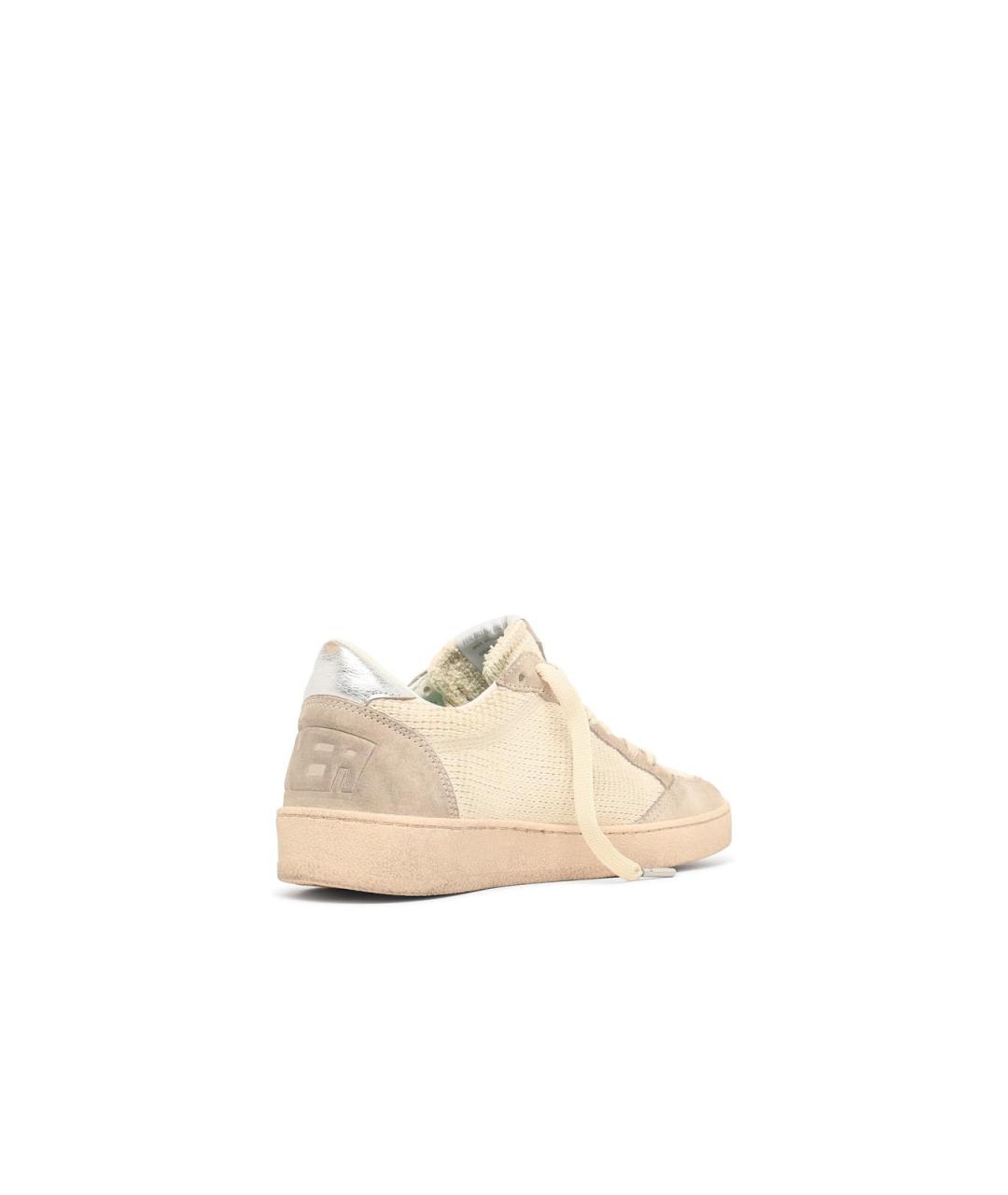 GOLDEN GOOSE Бежевые кожаные кеды, фото 3