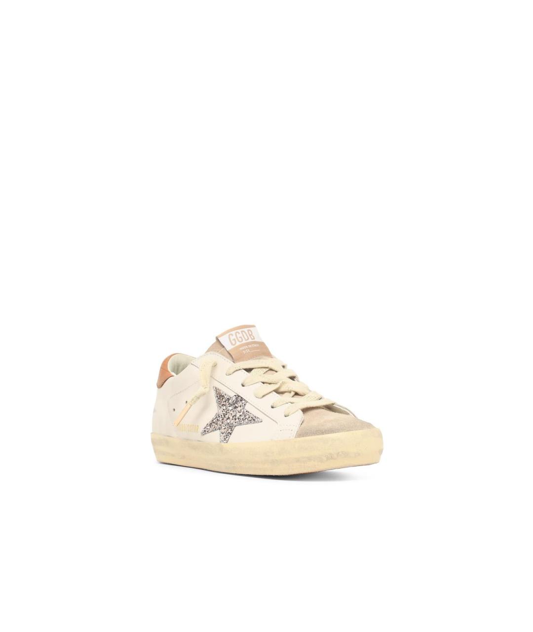 GOLDEN GOOSE Белые кожаные кеды, фото 2