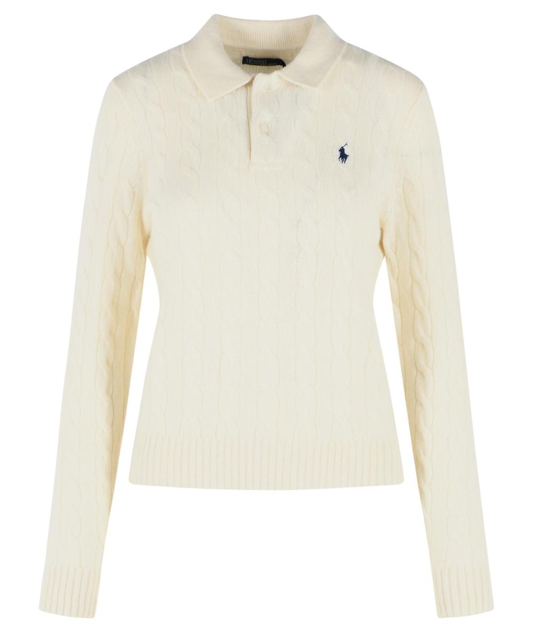 POLO RALPH LAUREN Бежевый шерстяной джемпер / свитер, фото 1