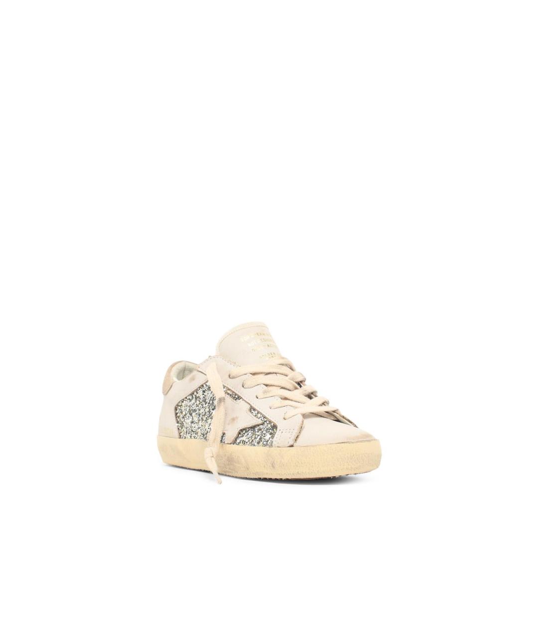 GOLDEN GOOSE Белые кожаные кеды, фото 2
