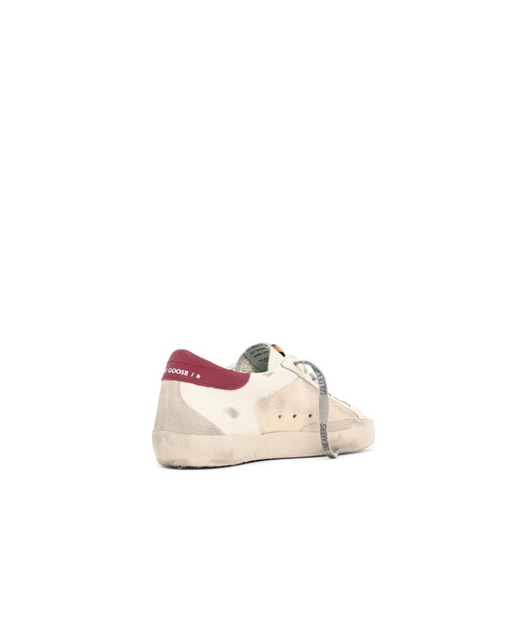 GOLDEN GOOSE Бежевые кожаные низкие кроссовки / кеды, фото 3