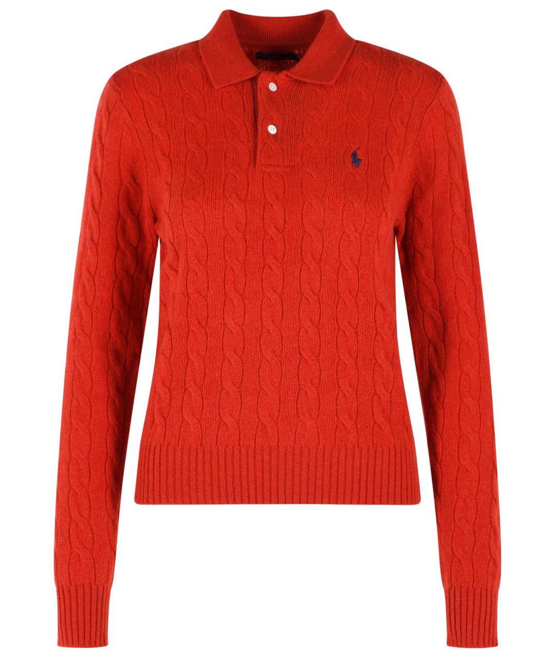 POLO RALPH LAUREN Красный шерстяной джемпер / свитер, фото 1