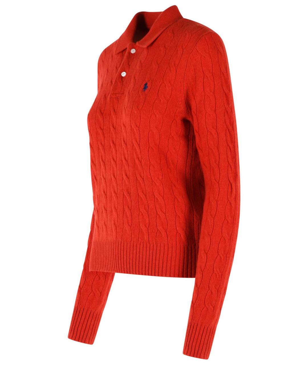 POLO RALPH LAUREN Красный шерстяной джемпер / свитер, фото 2