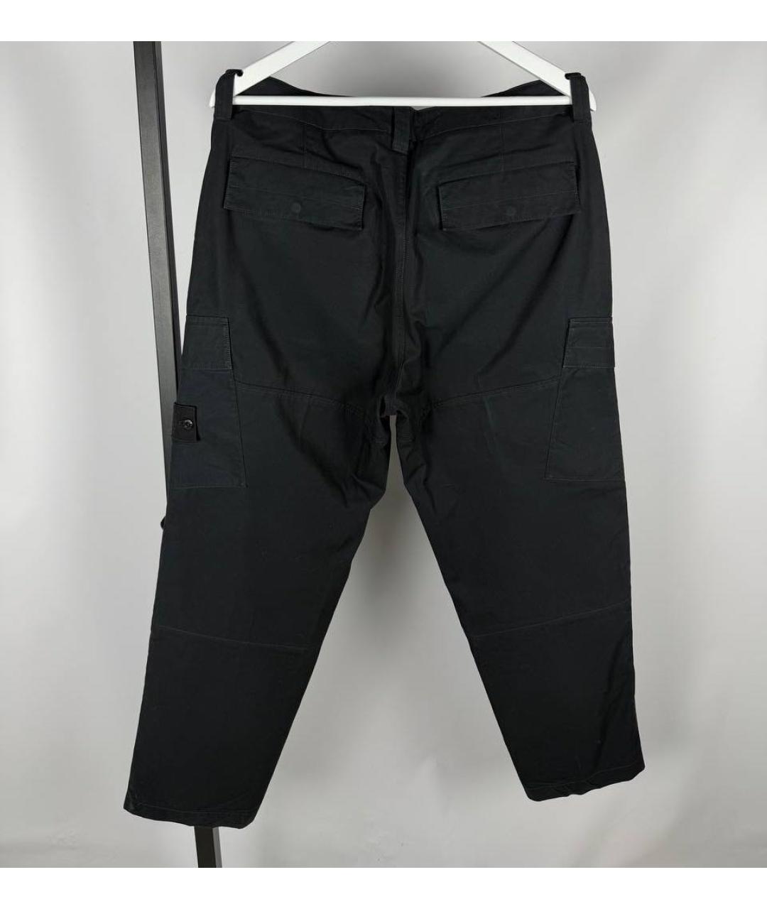 STONE ISLAND Черные повседневные брюки, фото 4