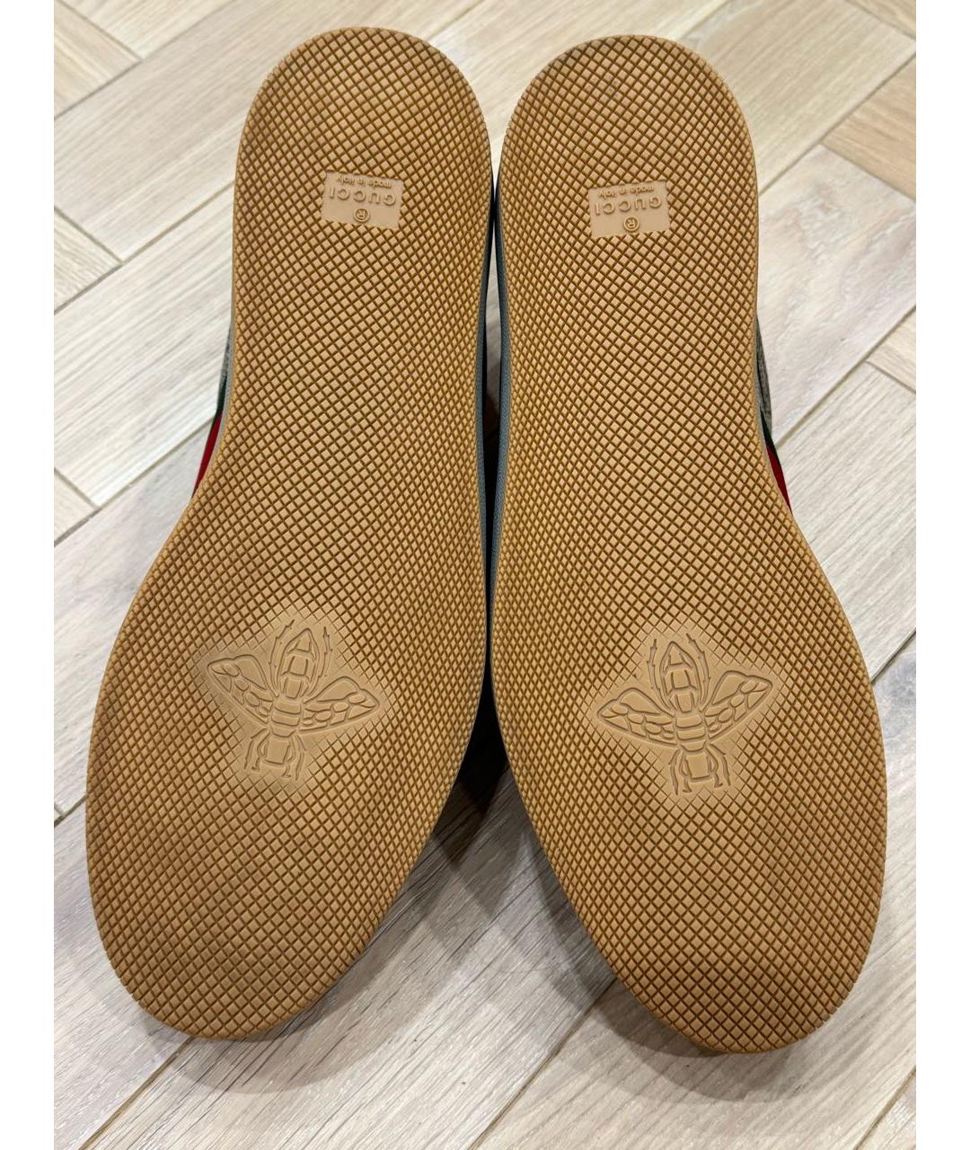GUCCI Бежевые низкие кроссовки / кеды, фото 6