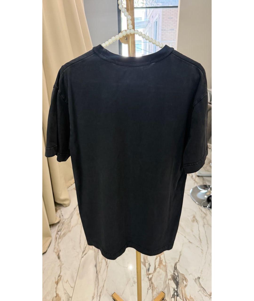 ALEXANDER WANG Черная хлопковая футболка, фото 3