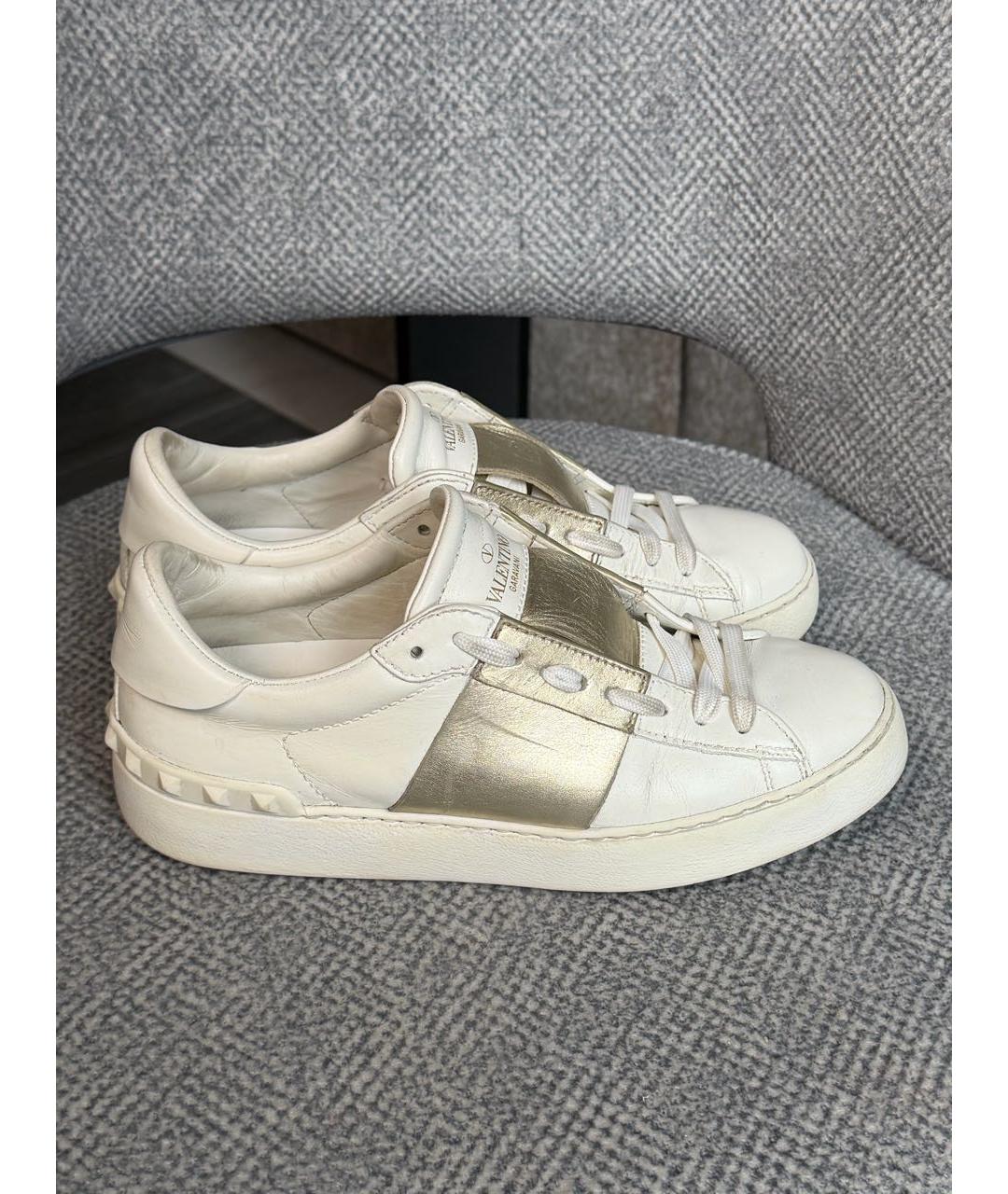 VALENTINO Белые кожаные кроссовки, фото 6