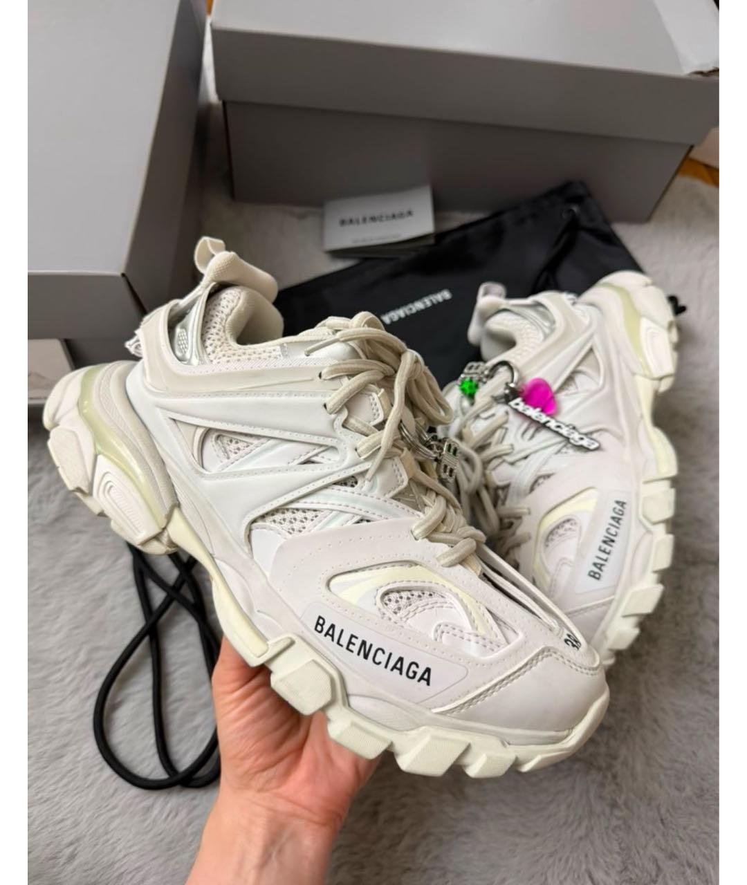 BALENCIAGA Белые кроссовки, фото 5