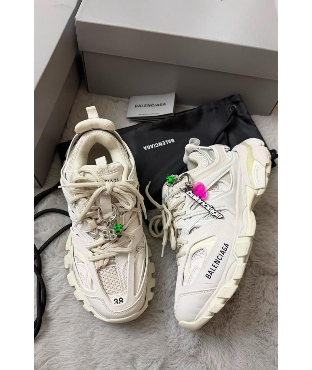 BALENCIAGA Белые кроссовки, фото 3