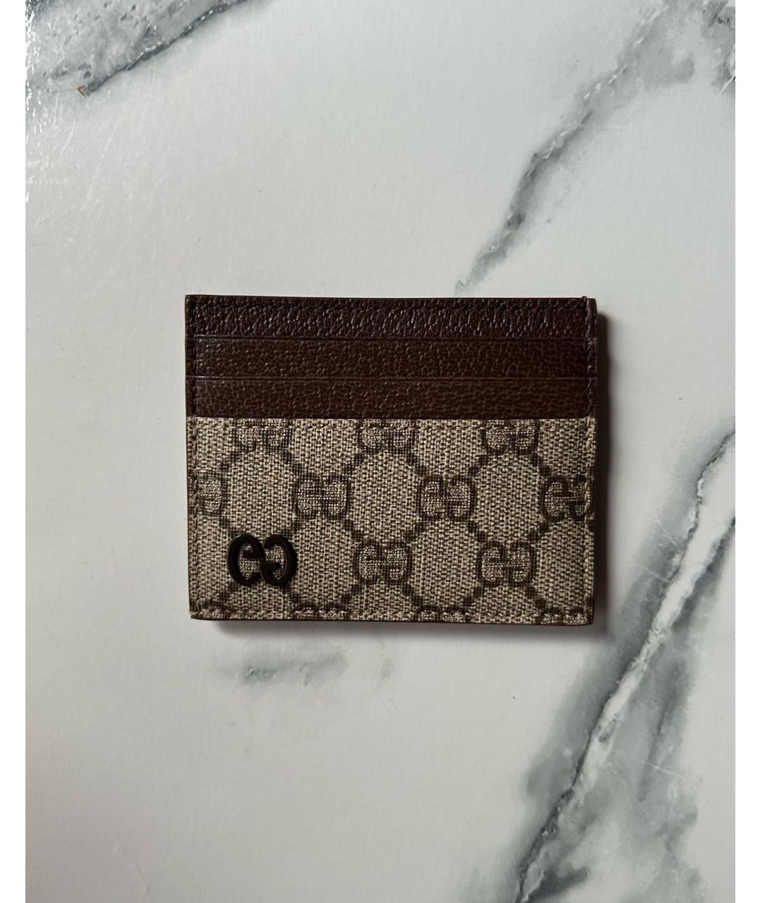 GUCCI Коричневый кардхолдер, фото 3