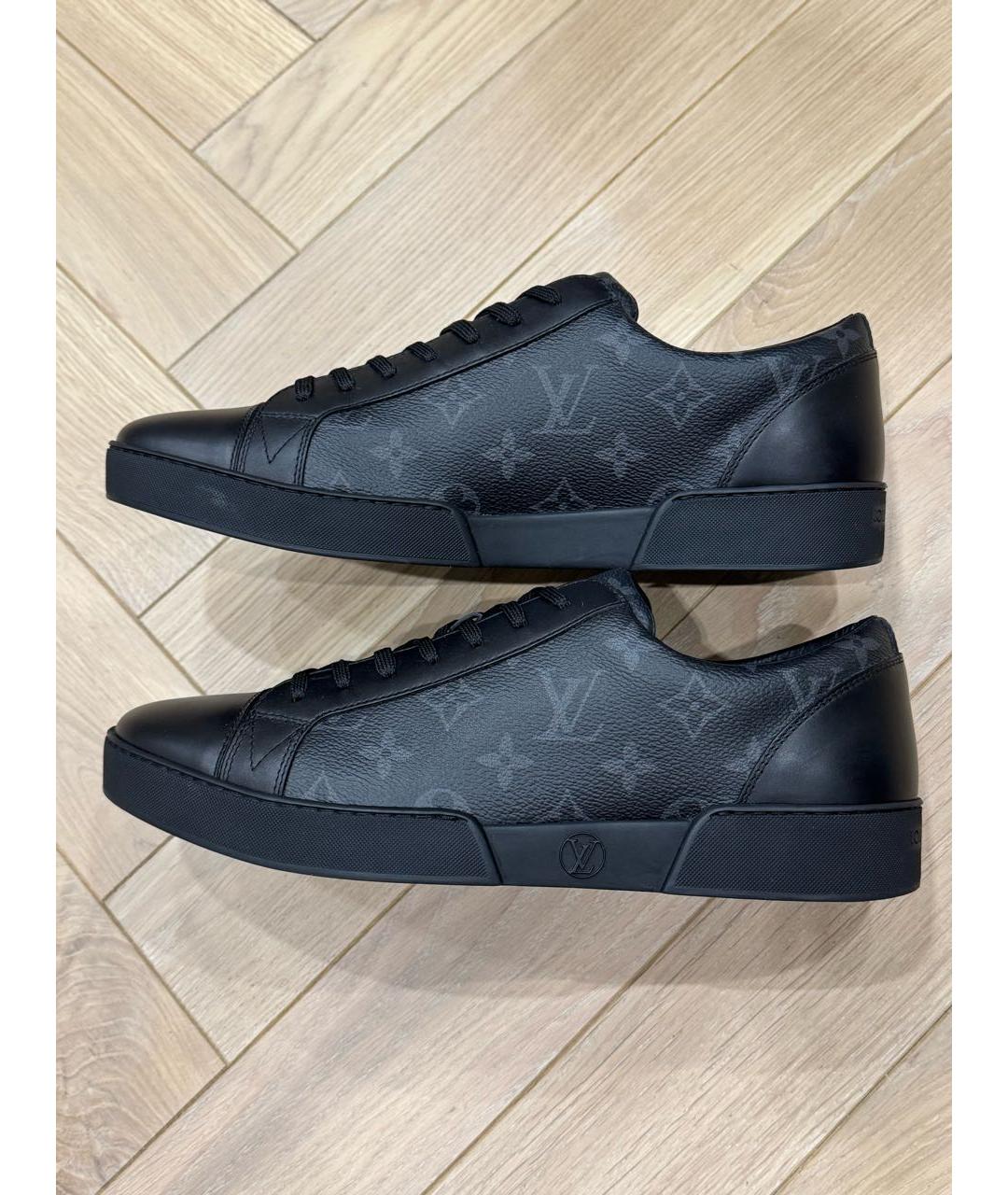 LOUIS VUITTON Черные низкие кроссовки / кеды, фото 2