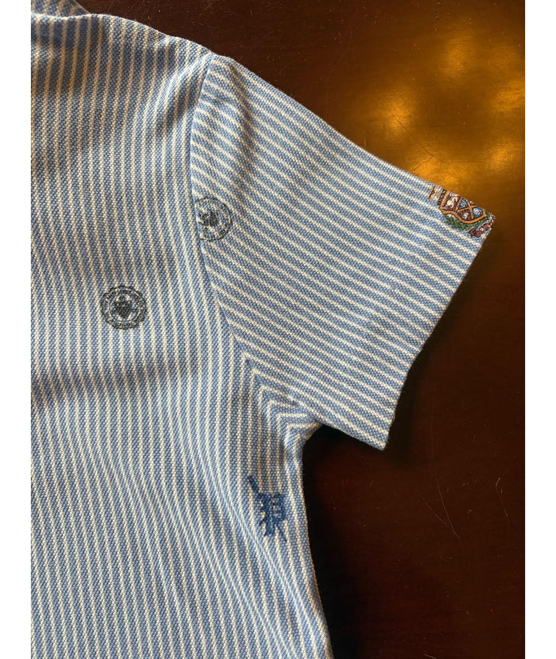 POLO RALPH LAUREN Голубая хлопковая детская футболка, фото 8