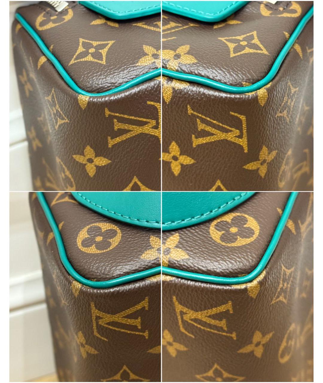 LOUIS VUITTON Коричневая канва барсетка, фото 4