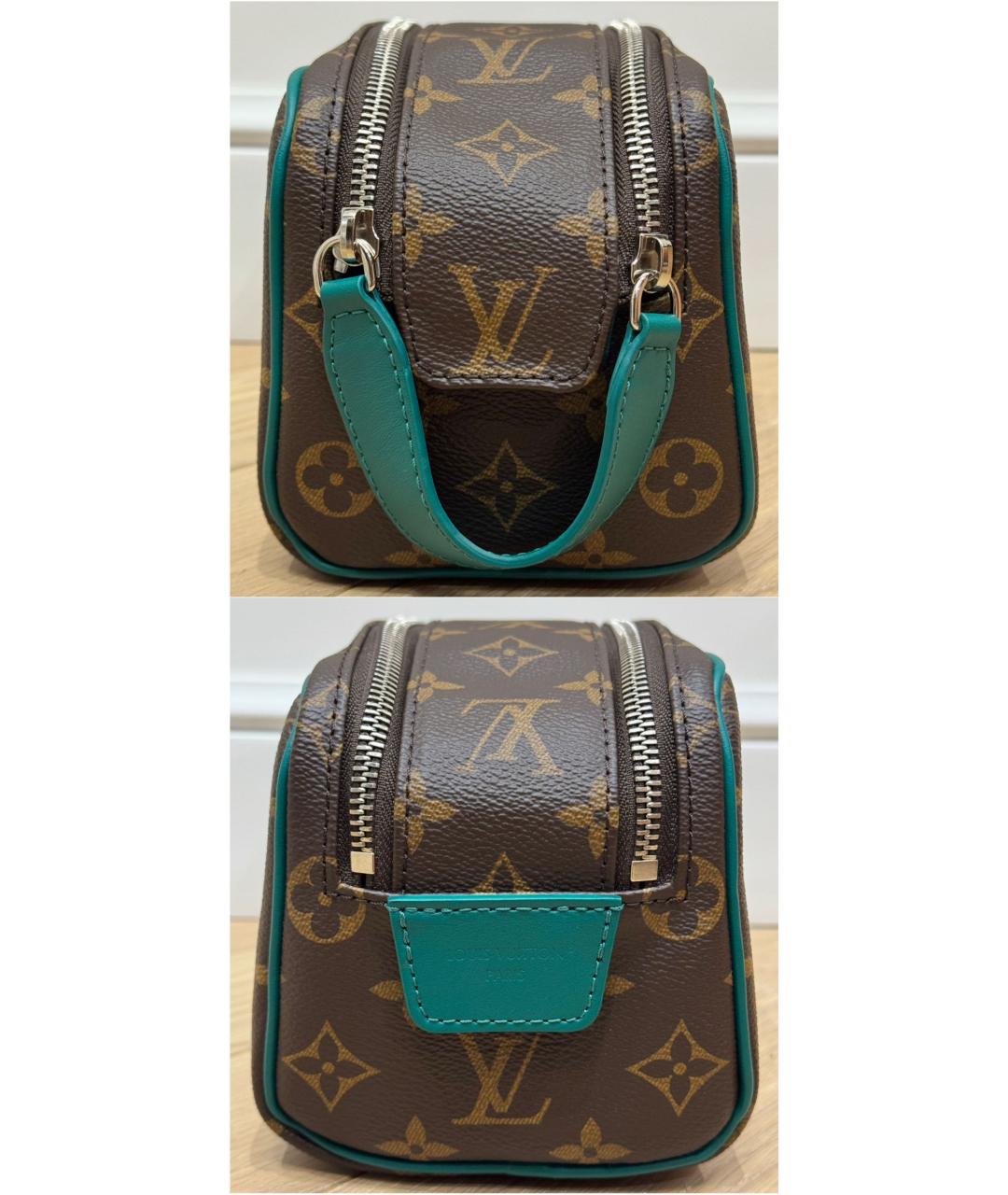 LOUIS VUITTON Коричневая канва барсетка, фото 3