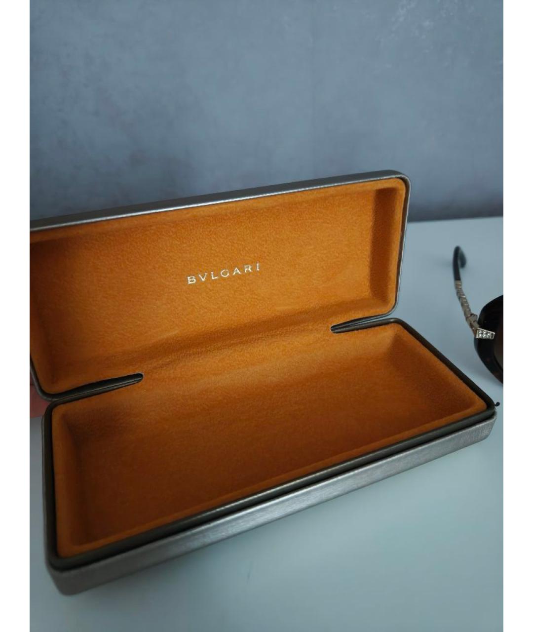 BVLGARI Коричневые солнцезащитные очки, фото 6