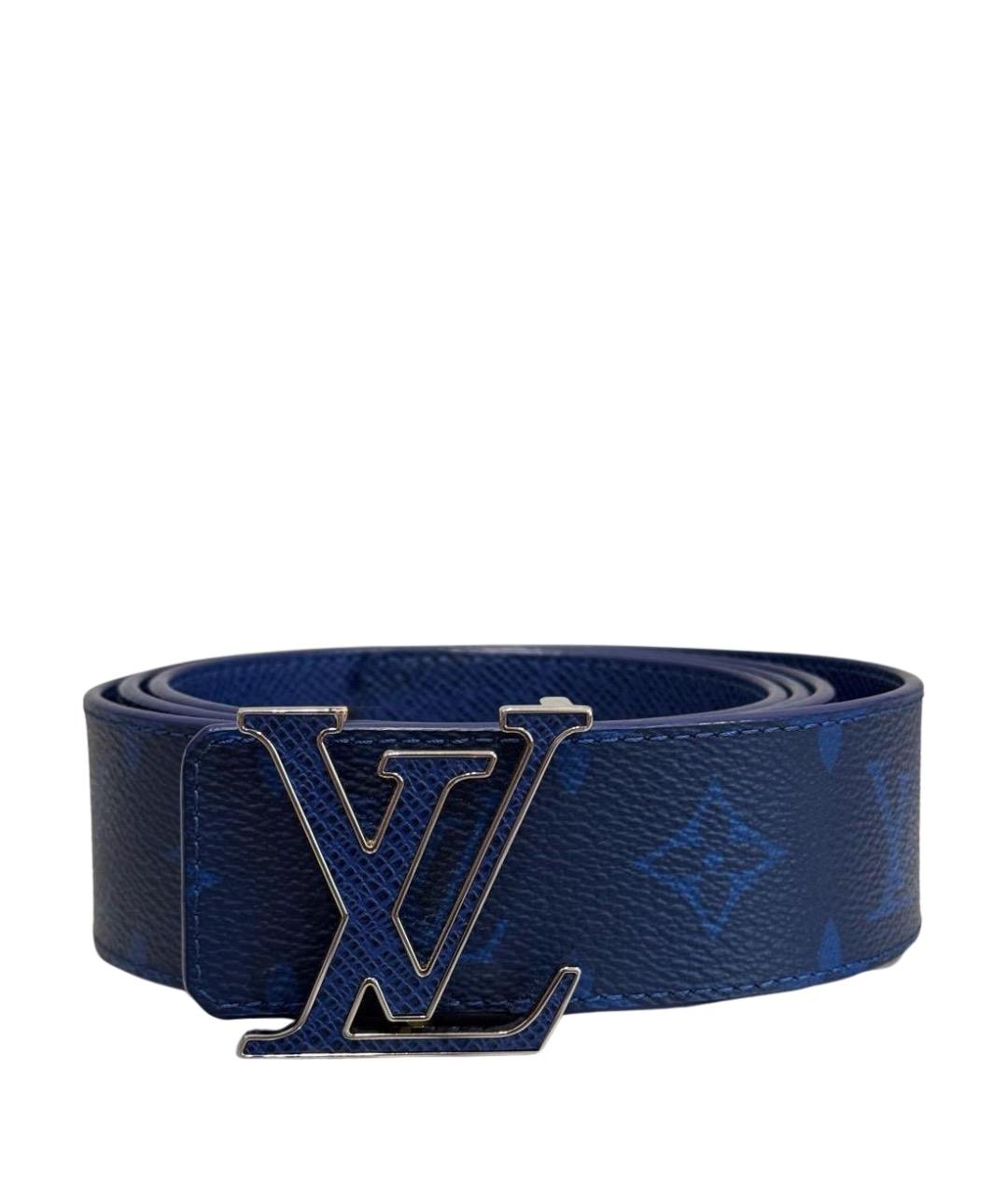 LOUIS VUITTON Синий кожаный ремень, фото 1