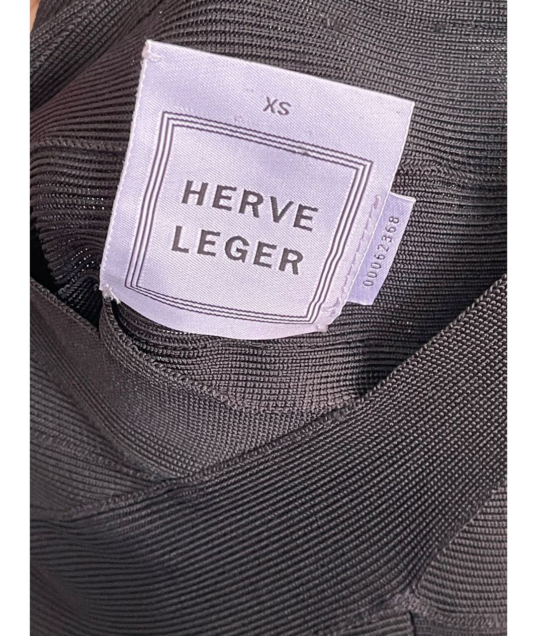 HERVE LEGER Черные леггинсы и велосипедки, фото 3