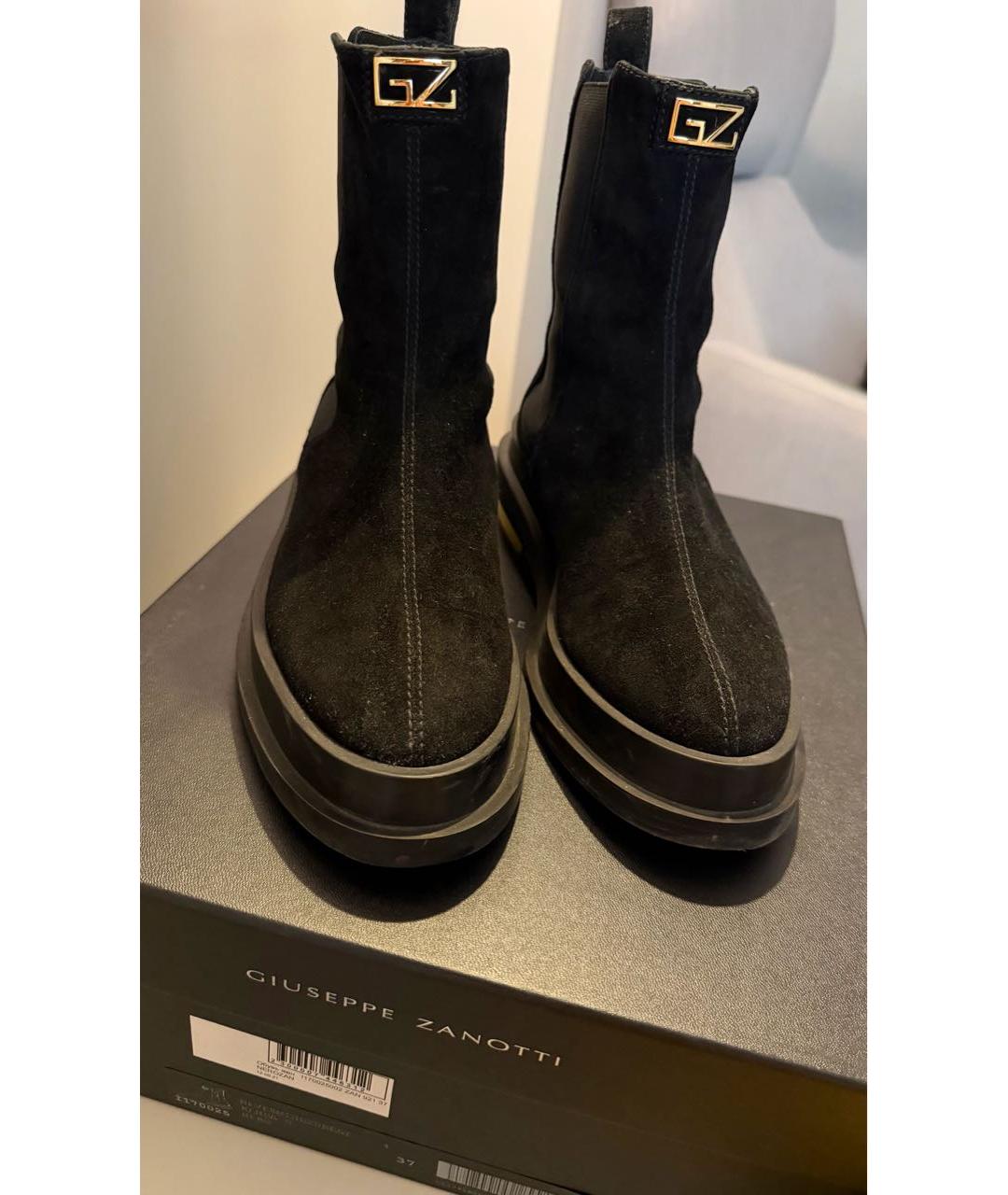 GIUSEPPE ZANOTTI DESIGN Черные замшевые ботинки, фото 2