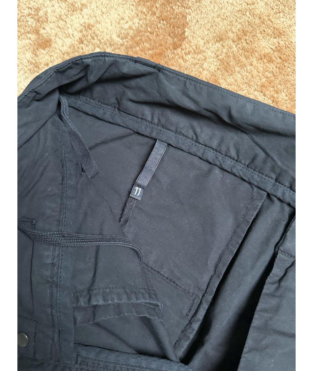 11 BY BORIS BIDJAN SABERI Черные нейлоновые повседневные брюки, фото 2