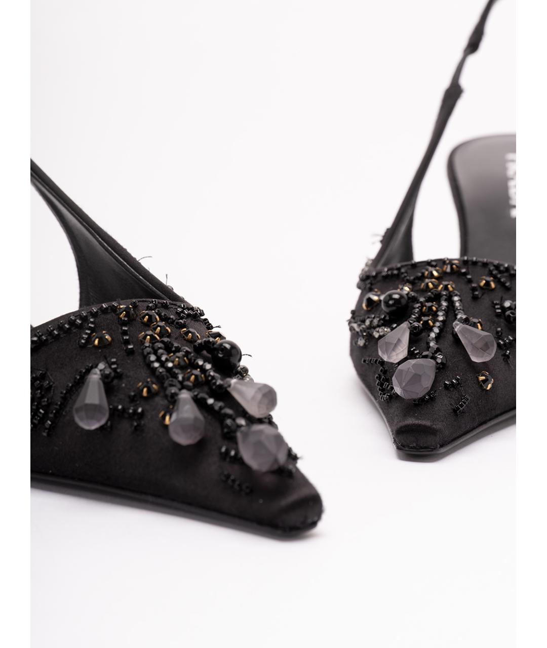 PRADA Черные текстильные туфли, фото 5