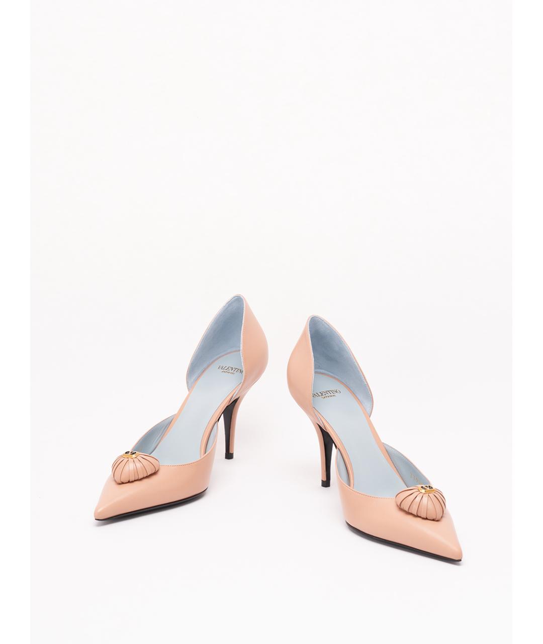 VALENTINO Розовые кожаные туфли, фото 2