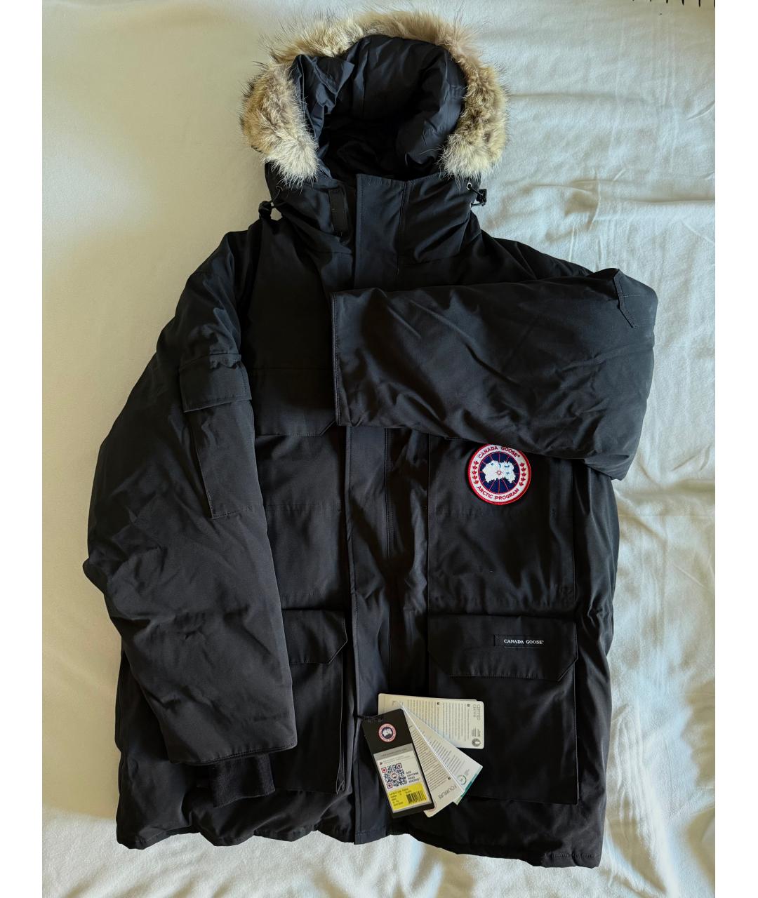 CANADA GOOSE Черная хлопковая парка, фото 10