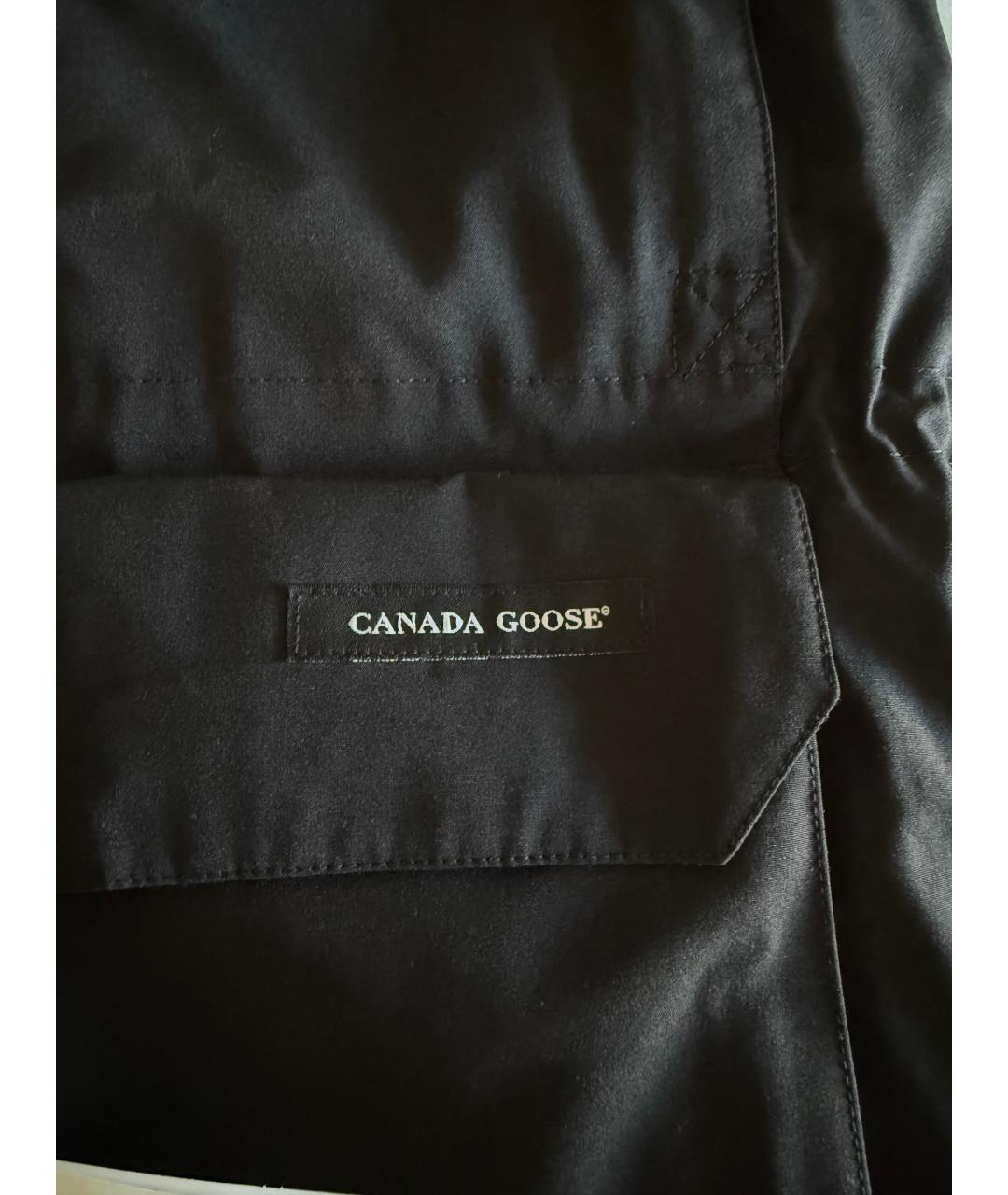 CANADA GOOSE Черная хлопковая парка, фото 6