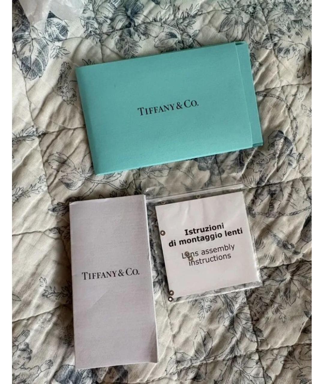 TIFFANY&CO Синие металлические солнцезащитные очки, фото 4