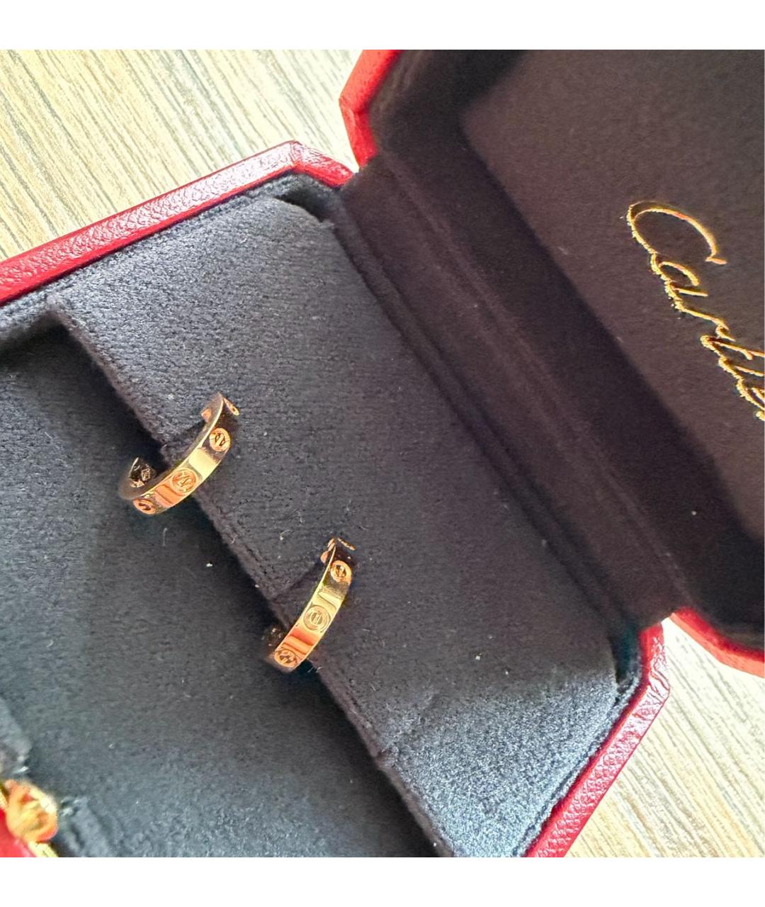 CARTIER Золотые серьги из розового золота, фото 7