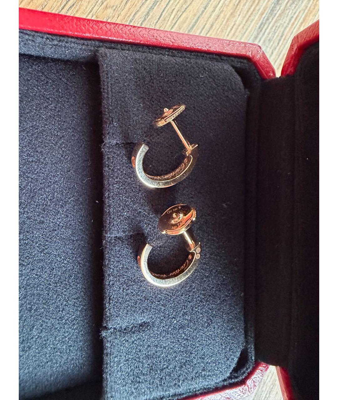 CARTIER Золотые серьги из розового золота, фото 3