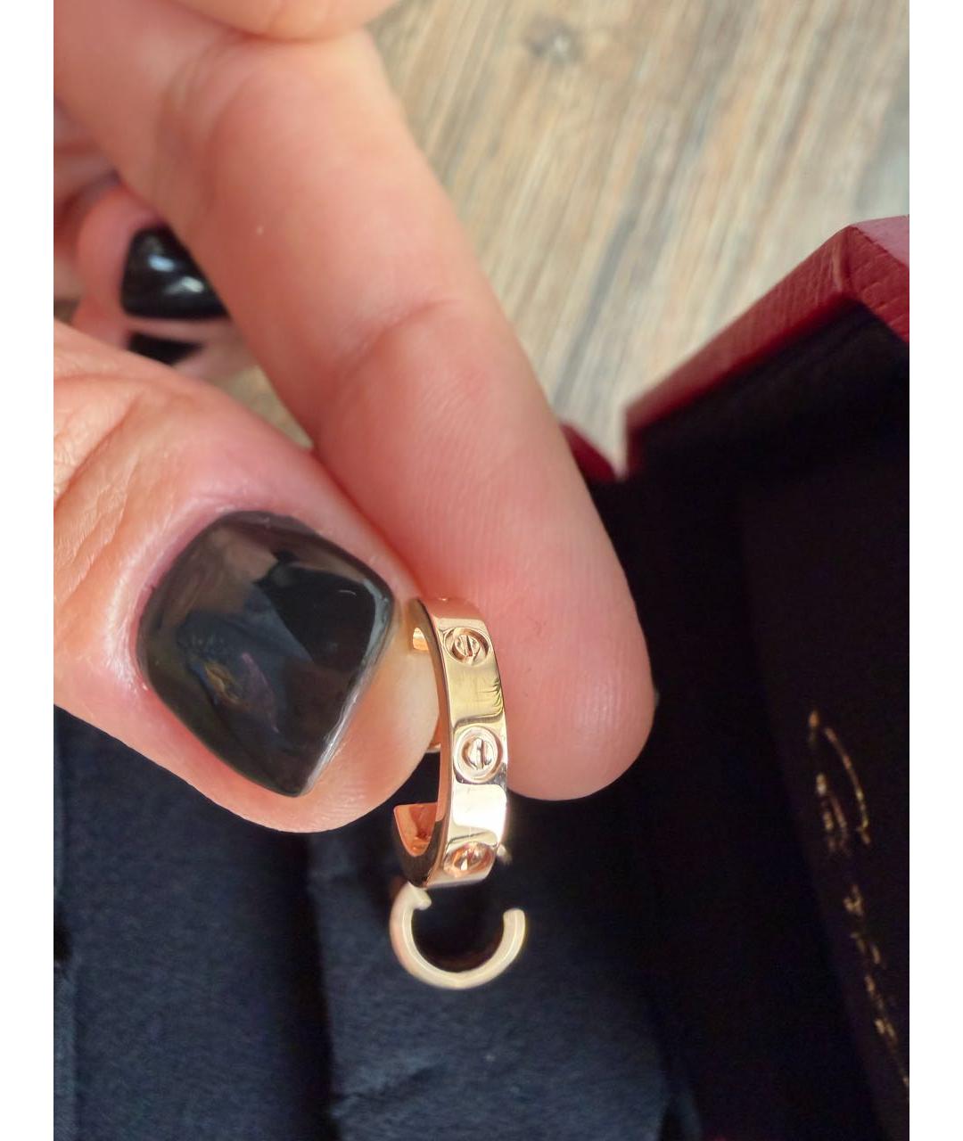 CARTIER Золотые серьги из розового золота, фото 4