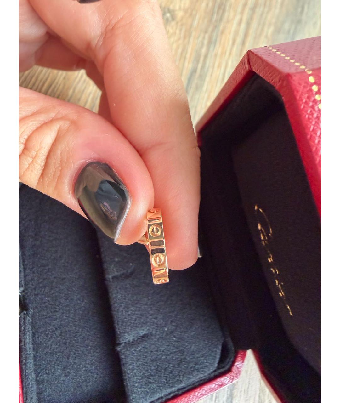 CARTIER Золотые серьги из розового золота, фото 5