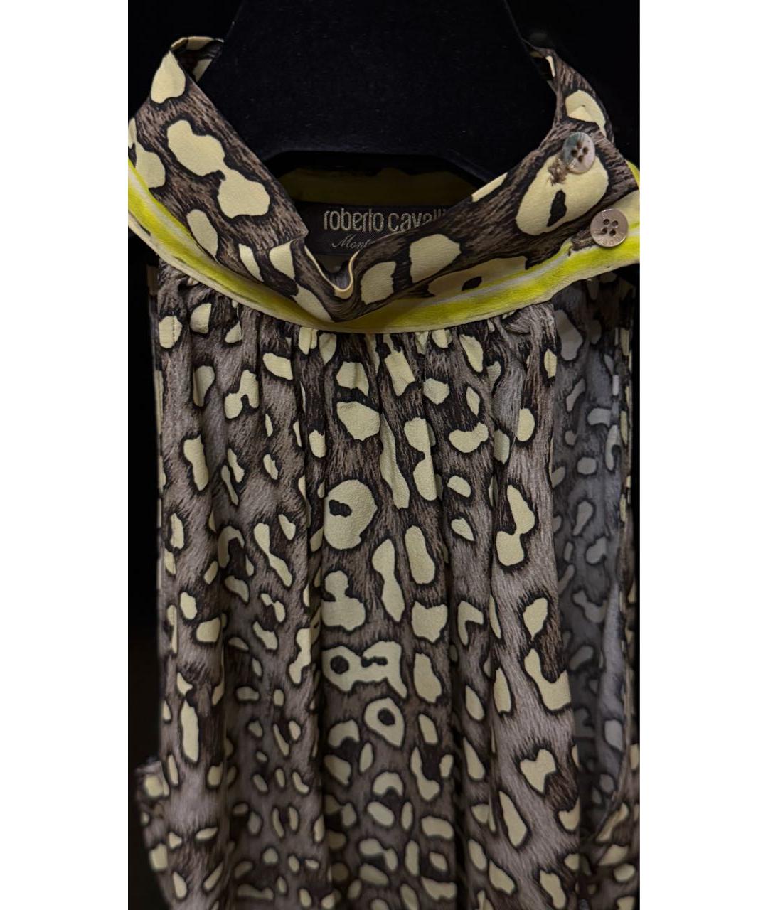 ROBERTO CAVALLI Мульти шелковая блузы, фото 3