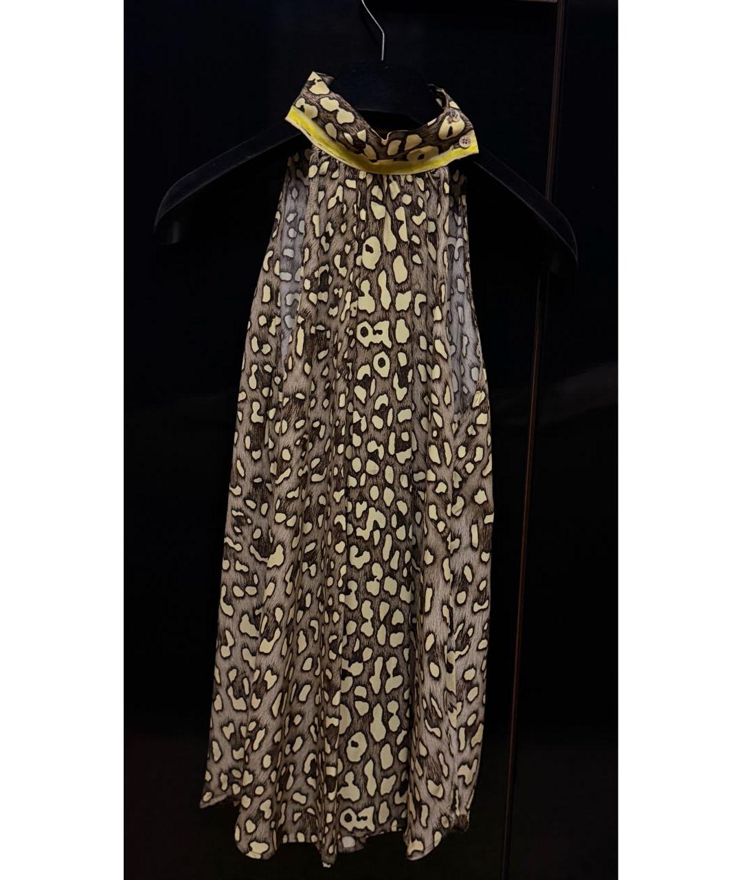 ROBERTO CAVALLI Мульти шелковая блузы, фото 5